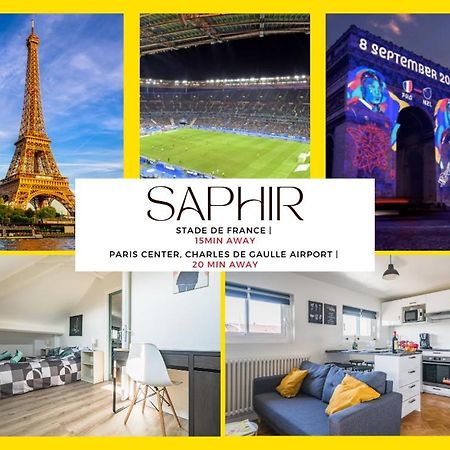 Le Saphir - 20Min From Paris & Cdg Airport - 2 Bathrooms - 2 Desks ドランシー エクステリア 写真